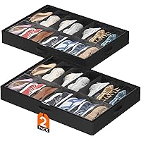 Under Bed Shoe Storage Organizer 2 Pack(14 Shoes Cell…主图