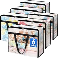 6 Pack Clear Storage Bags for Comforter, Clothes & Be…主图