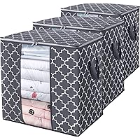 WISELIFE Storage Bags [3 Pack/100L] Large Blanket Clo…主图