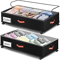 Under Bed Storage with Wheels 2-Pack, Under Bed Stora…主图