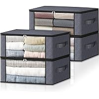 HomeHacks Storage 4-Pack Clothes Organizer Storage Ba…主图